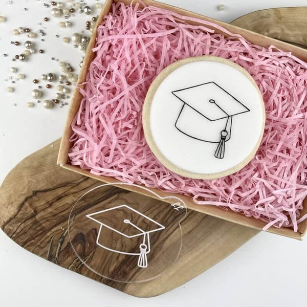 Graduation Hat Cookie Embosser