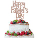 Happy Father's Day Fun Style Cake Topper Glitter Card