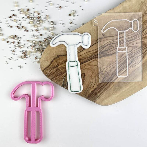 Hammer Father's Day Cookie Cutter and Embosser