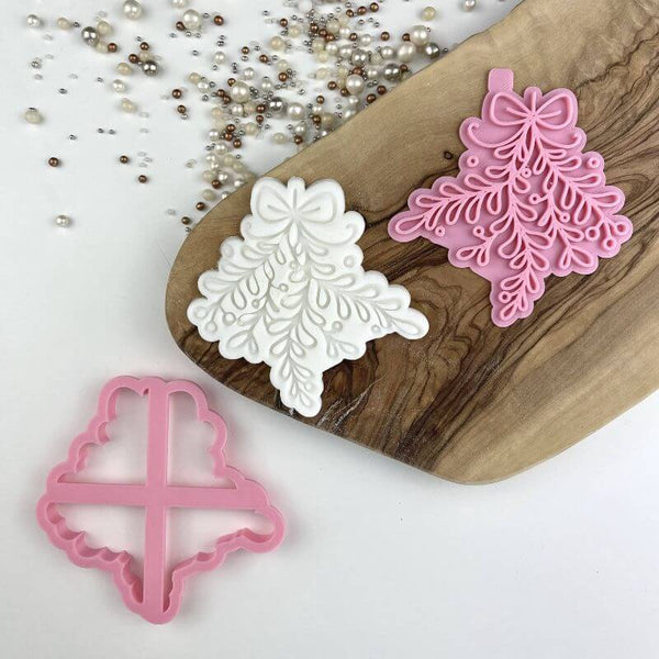 Hanging Mistletoe Christmas Cookie Cutter and Stamp