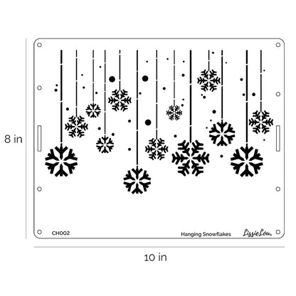 Hanging Snowflake Cake Stencil - Full Size Design