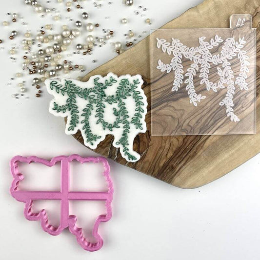 Hanging Vines Floral Cookie Cutter and Embosser