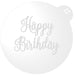 Happy Birthday Cookie Embosser in Curly Font
