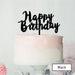 Happy Birthday Swirly Cake Topper Premium 3mm Acrylic