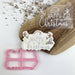 Happy Christmas with Santas Hat Cookie Cutter and Embosser