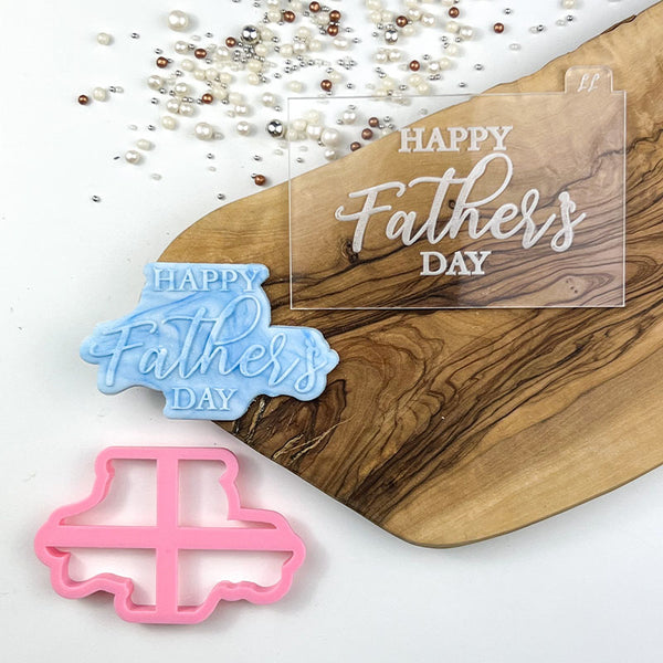 Happy Father's Day Style 5 Cookie Cutter and Embosser