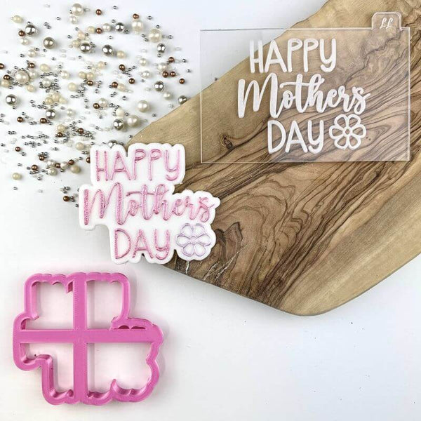 Happy Mother's Day Style 2 Cookie Cutter and Embosser