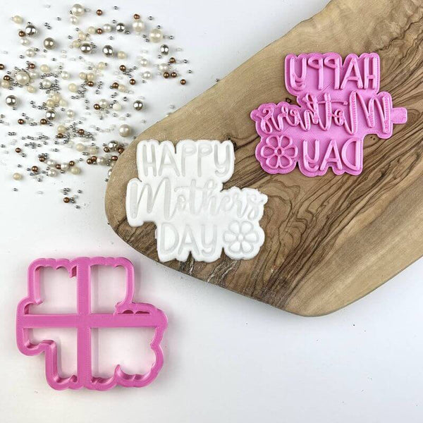 Happy Mother's Day Style 2 Cookie Cutter and Stamp