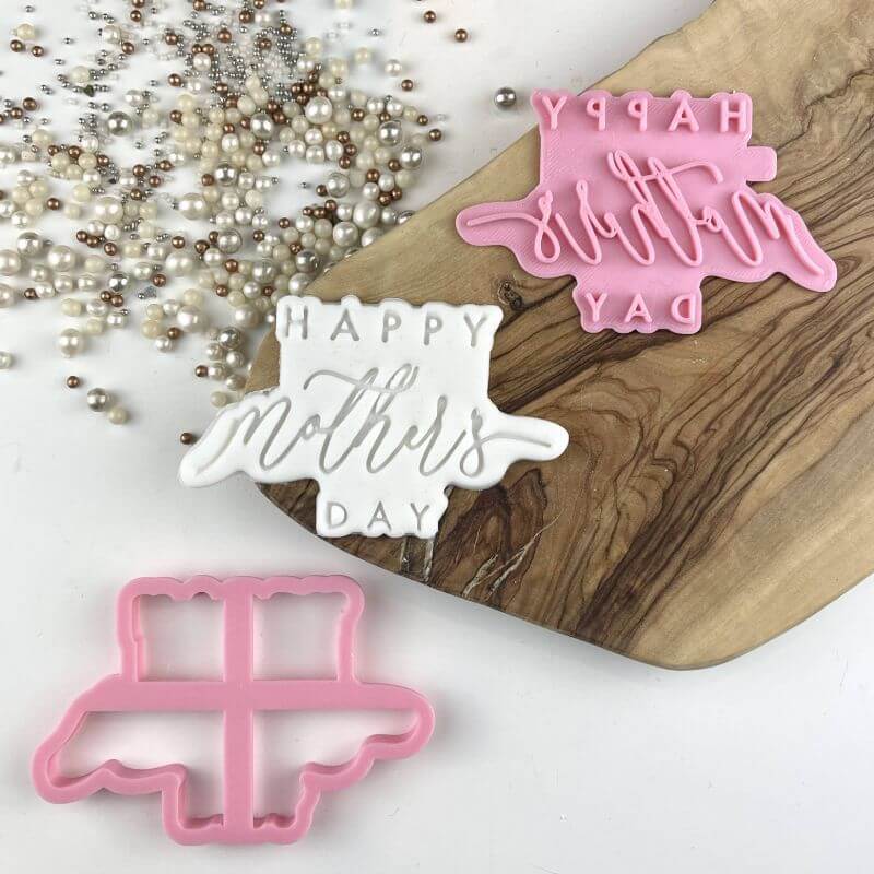 Happy Mother's Day Style 3 Cookie Cutter and Stamp