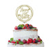 Bespoke Multi-Circle Happy Number and Name Cake Topper Gold 
