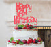 Happy 16th Birthday Cake Topper Glitter Card Glitter Light Pink