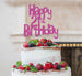 Happy 21st Birthday Cake Topper Glitter Card Hot Pink