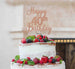 Happy 40th Birthday Pretty Cake Topper Glitter Card Rose Gold