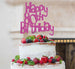 Happy 80th Birthday Cake Topper Glitter Card Hot Pink