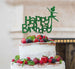 Happy Birthday Ballerina Cake Topper Glitter Card Green