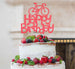 Happy Birthday Bicycle Cake Topper Glitter Card Light Pink