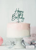  Happy Birthday Floaty Cake Topper Glitter Green/ Turqouise 