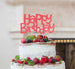 Happy Birthday Fun Cake Topper Glitter Card Light Pink