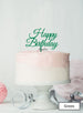  Happy Birthday Slanted Cake Topper Green