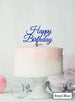  Happy Birthday Slanted Cake Topper  Royal Blue 