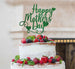Happy Mother's Day Cake Topper Glitter Card Green