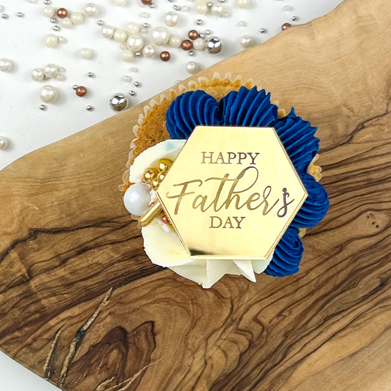 Happy Father's Day Cupcake Discs 