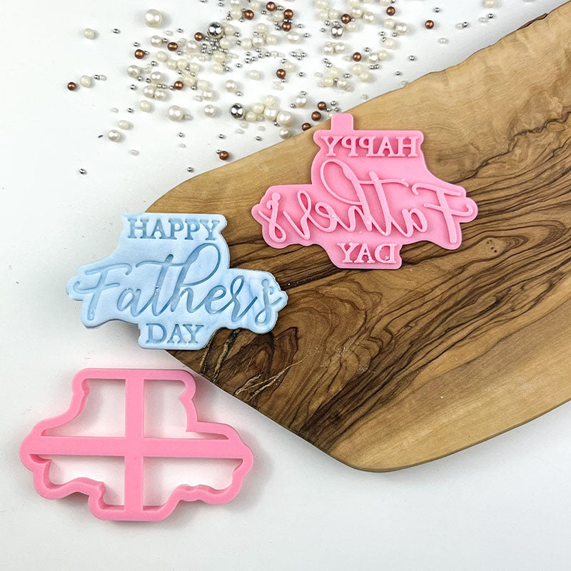 Happy Father's Day Style 5 Cookie Cutter and Stamp