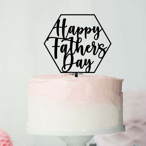 Happy Father's Day Style 1 Cake Topper Premium 3mm Acrylic