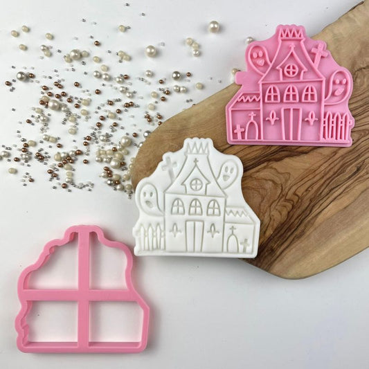 Haunted House Halloween Cookie Cutter and Stamp