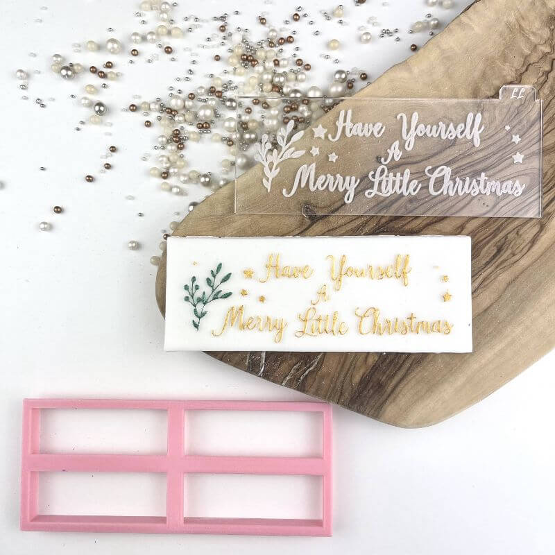 Have Yourself a Merry Little Christmas Cookie Cutter and Embosser