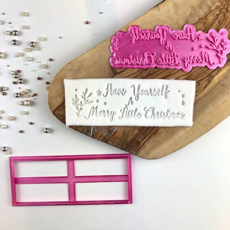 Have Yourself a Merry Little Christmas Cookie Cutter and Stamp