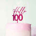 Hello 100 Frosted Raspberry Cake Topper
