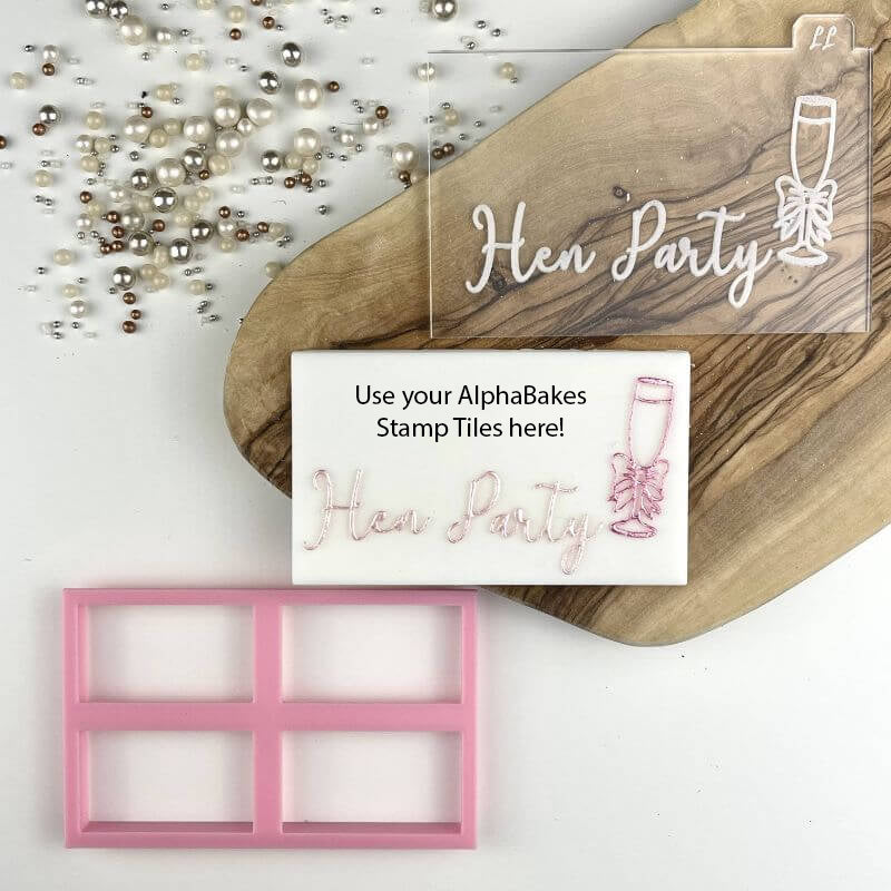 Hen Party AlphaBakes Cookie Cutter and Embosser