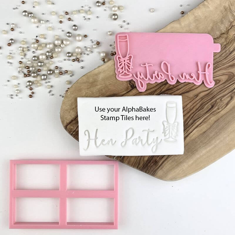Hen Party AlphaBakes Cookie Cutter and Stamp