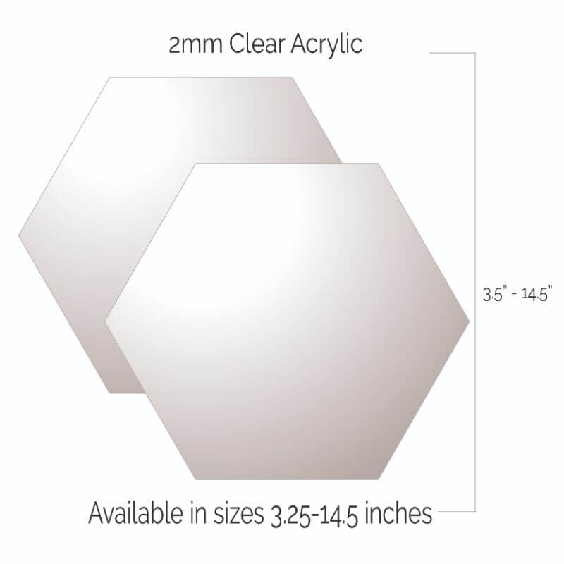Set of 2 Hexagon Ganache Plates
