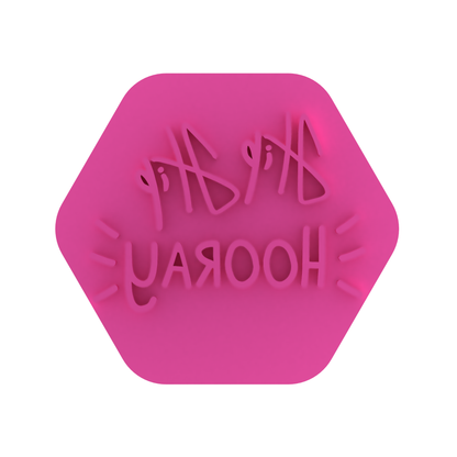 Hip Hip Hooray Cookie Stamp