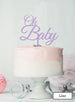 Oh BABY Baby Shower Cake Topper Premium 3mm Acrylic Lilac