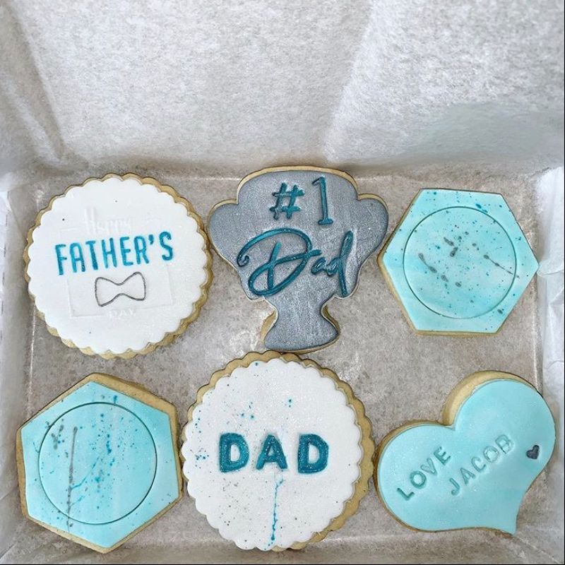 Number 1 Dad Cookie Stamp