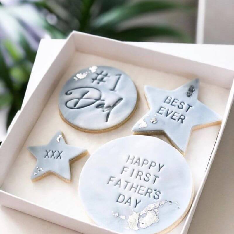 Number 1 Dad Cookie Stamp