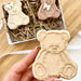 Fluffy Sitting Teddy Bear Cookie Cutter and Embosser