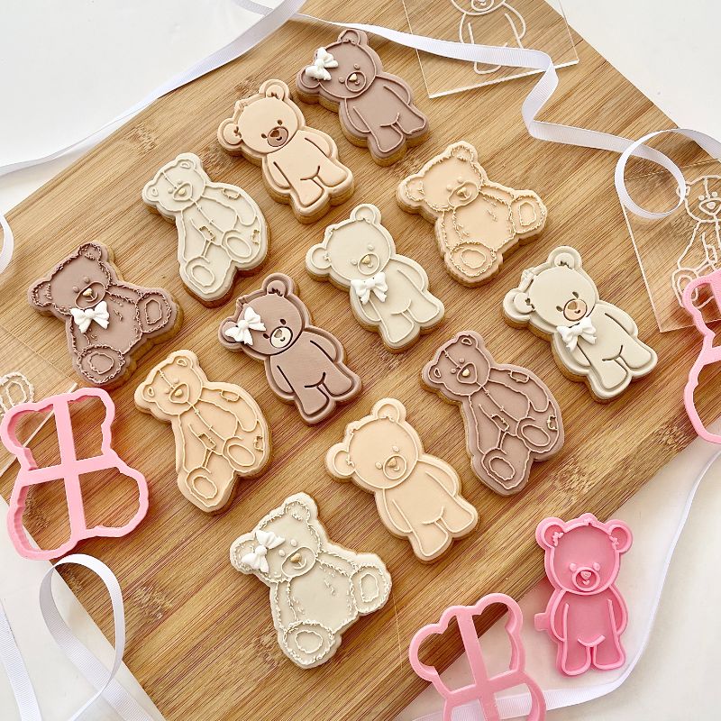 Cutesy Teddy Bear Cookie Cutter and Stamp