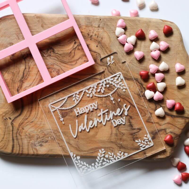 AlphaBakes Valentine's Custom Note Cookie Embosser