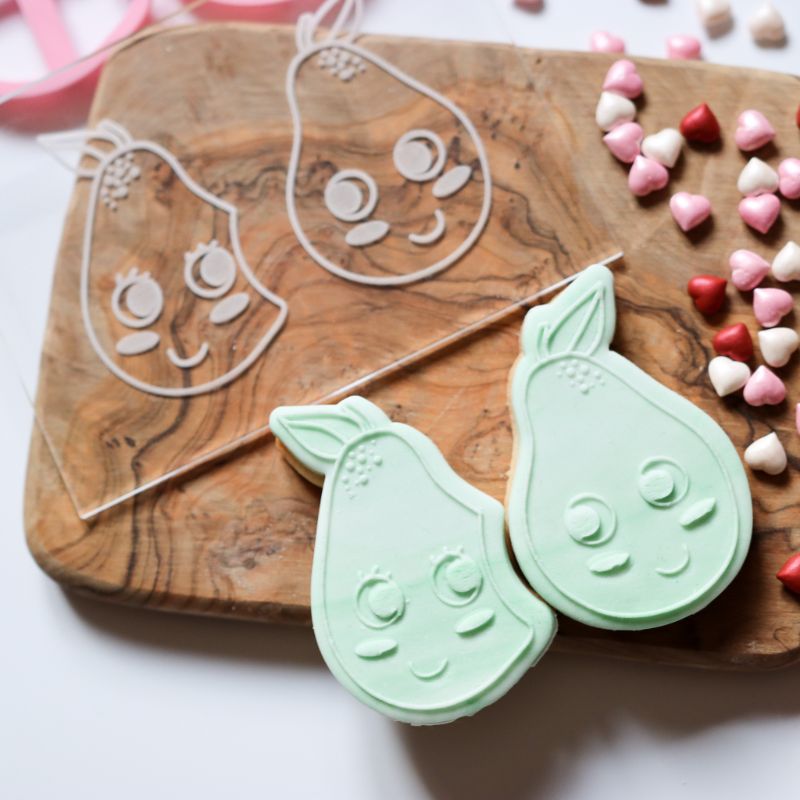 We Make A Great Pear Valentine's Cookie Cutters and Embossers