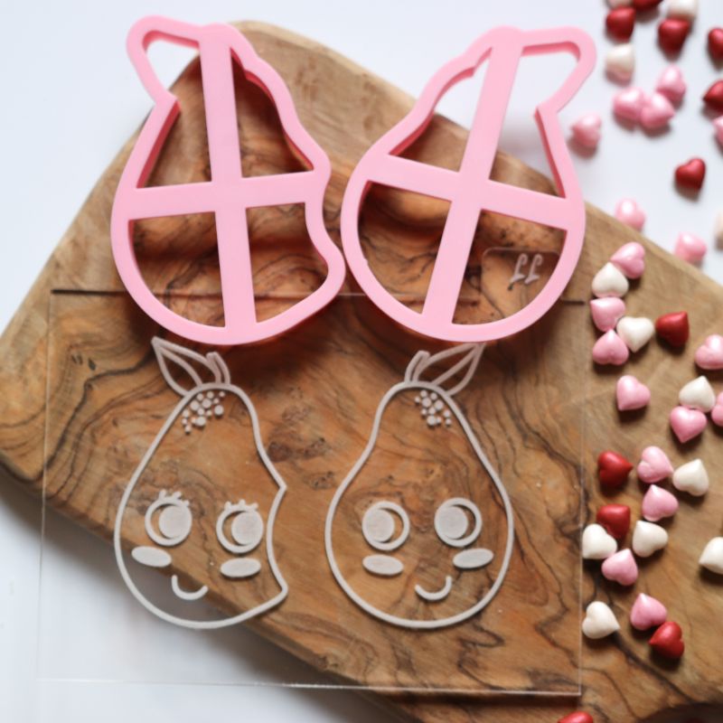 We Make A Great Pear Valentine's Cookie Cutters and Embossers