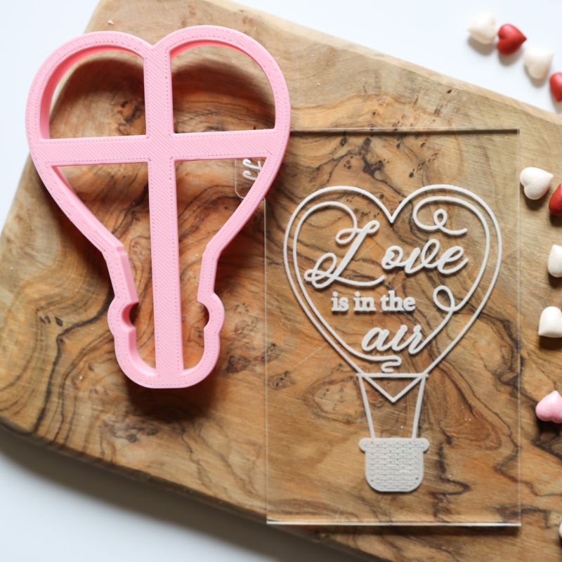 Love Is In The Air Valentine's Cookie Cutter and Embosser