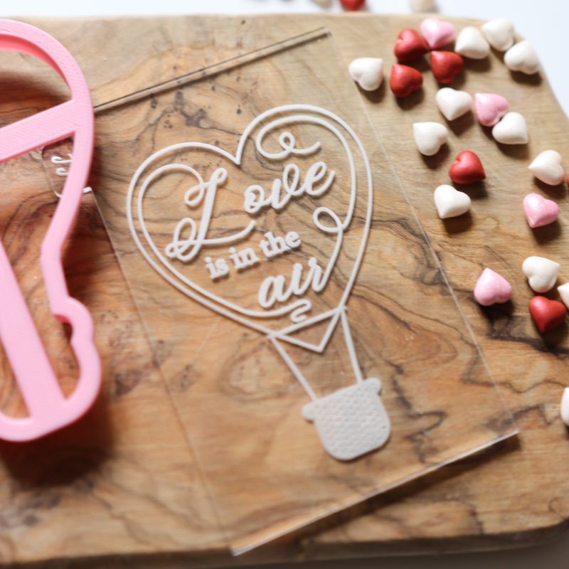 Love Is In The Air Valentine's Cookie Cutter and Embosser