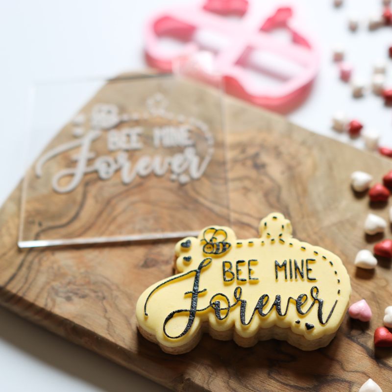 Bee Mine Forever Valentine's Cookie Cutter and Embosser