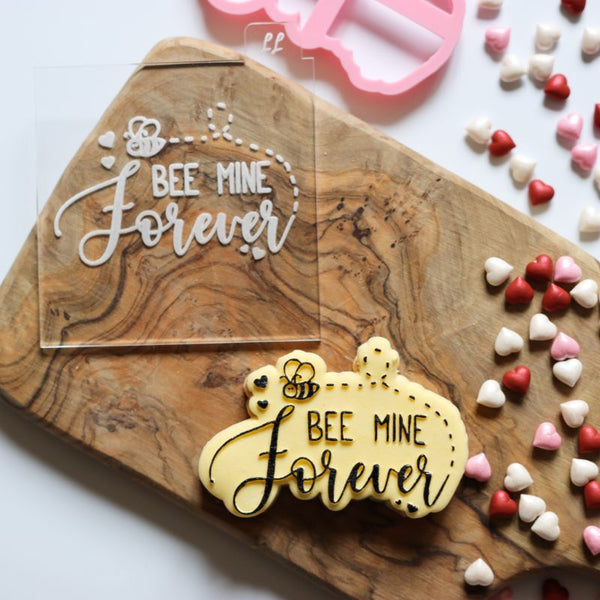 Bee Mine Forever Valentine's Cookie Cutter and Embosser