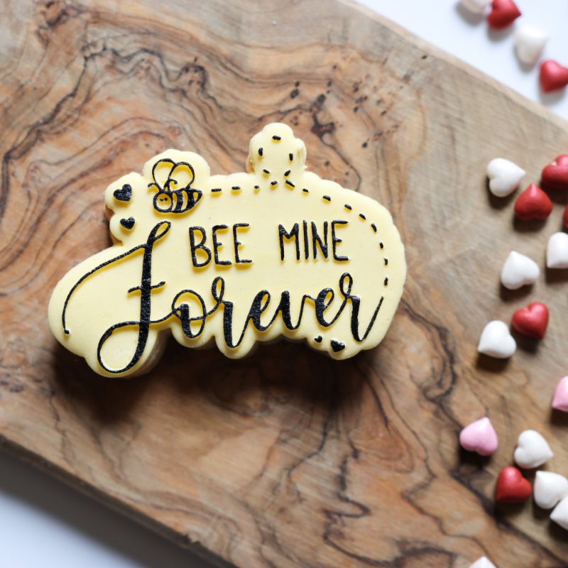 Bee Mine Forever Valentine's Cookie Cutter and Embosser