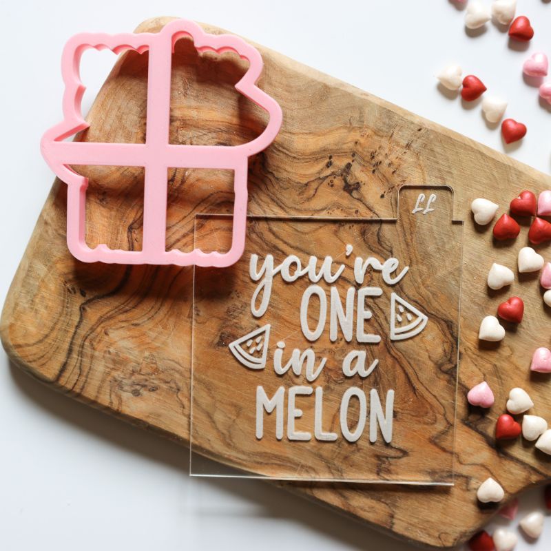 You're One In A Melon Valentine's Cookie Cutters and Embossers